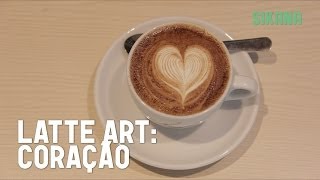 Arte no café: coração com estilo