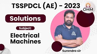 TSSPDCL AE 2023 | Electrical Engineering | Electrical Machines Questions with Solutions