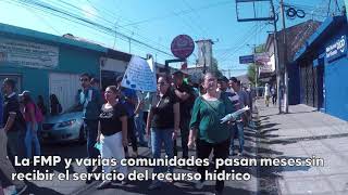 Universitarios marchan por el derecho al agua