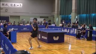 《卓球》 JTTL 2016 平野友樹(協和発酵キリン) vs 吉田雅己(愛知工業大学)