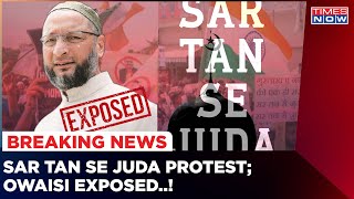 AIMIM Leader Asaduddin Owaisi Exposed; Caught Talking With Protester Over T Raja Singh | Latest