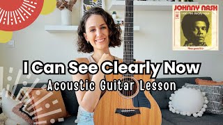 I Can See Clearly Now - Johnny Nash [Guitar Lesson Tutorial] Beginner Guitar