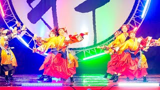 [4K] 華舞鬼蜂 夜の部　富山のよさこい祭り 2024 日曜日 (中央)