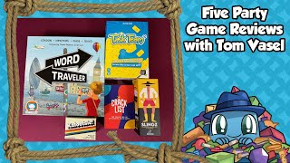 Five Party Game Reviews - with Tom Vasel
