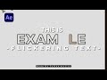 Flickering Text Animation - After Effects Tutorial