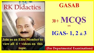 IGAS-1,2&3 MCQs