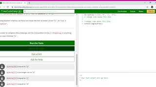 Basic Data Structures Access an Array's Contents Using Bracket Notation Learn freeCodeCamp Goog