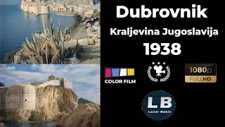 Dubrovnik „Grad Sv. Vlaha“ 1938 [HD] COLOR