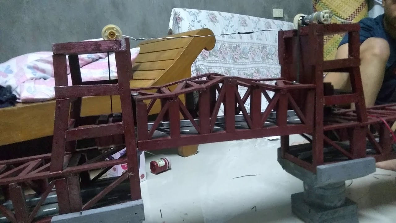 Vertical Lift Bridge Model - YouTube