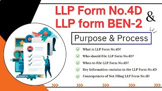 LLP Form No 4D and LLP Form Ben 2 | Purpose \u0026 Process | What is LLP Form No 4D | When To File?