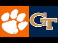 2016 College Football:  (#5) Clemson vs. Georgia Tech (Full Game)