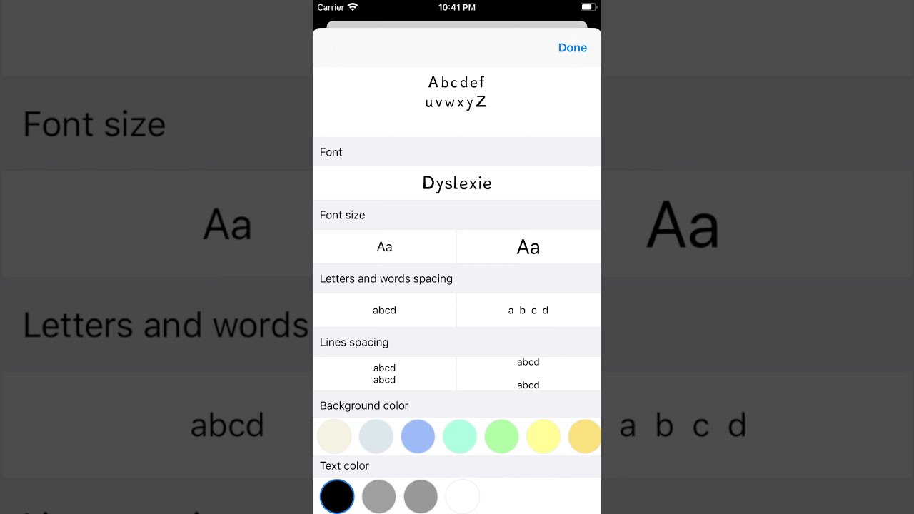Navidys for iPhone : Safari extension for better reading with dyslexia, reduce eye stress