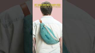 DIY Shoulder Bag Fanny Pack + PDF Sewing Pattern #easybag #diyprojects #diy #shoulderbag #sew