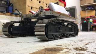 RC Modell Hydraulikbagger CATERPILLAR 385C L in 1:14 - Erster Fahrtest Unterwagen