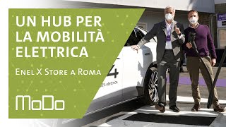 Un hub per la mobilità elettrica - Enel X Store a Roma