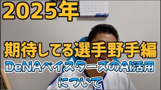 2025年期待してる選手野手編　DeNAベイスターズのAI活用について