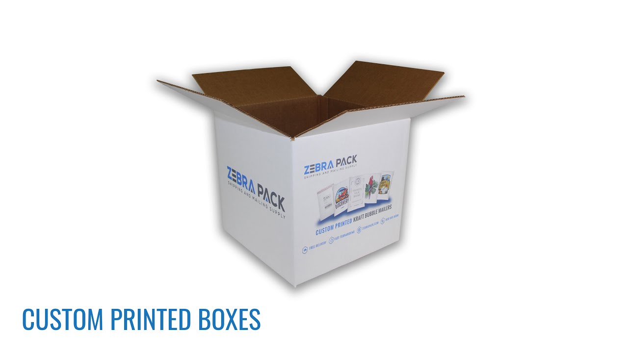 Custom Printed Boxes By Zebra Pack Youtube