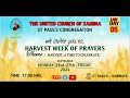 HARVEST- WEEK OF PRAYER - 27/09/2024.