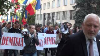 Protest PSRM și PN la Procuratura Generală, 6octombrie2015