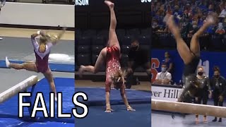 NCAA Gymnastics Falls and Fails 2021