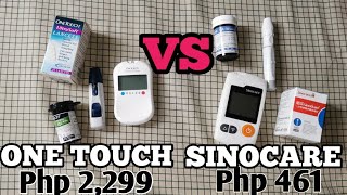 HOW TO USE GLUCOMETER or GLUCOSE METER | SINOCARE VS ONETOUCH