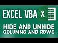 Excel VBA Tutorial for Beginners 23 - Hide and Unhide Columns, Rows, and Cells in Excel