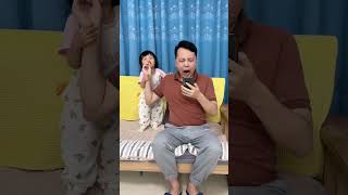 When dad sneezed, his daughter took the opportunity to steal the sausage! #baby #smart #funny #cute