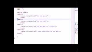 Java Programming Tutorial 12 Switch Statement
