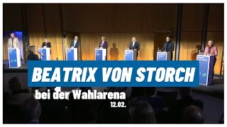 Beatrix von Storch bei der Wahlarena am 12.02. (IHK Veranstaltung)