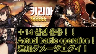 【ブラウンダスト】キリア+14実戦運用【Do not use legendary characters】【전설 캐릭터를 사용하지 않음