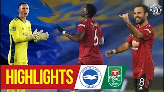 Highlights | Brighton 0-3 Manchester United | McTominay Mata & Pogba fire Reds through | Carabao Cup