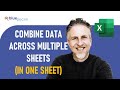 Combine Data from Multiple Sheets into One Sheet In Excel | Consolidate Tables into a Single Sheet