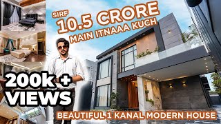 Only 10 Crore 50 Lac 1 Kanal Modern House in DHA with amazing interior Design - Kamaaal ki Lobby