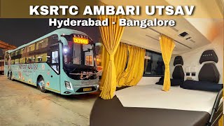 KSRTC Ambari Utsav Bus Journey | Hyderabad to Bangalore