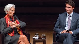 Justin Trudeau and IMF’s Christine Lagarde on gender equality at Women in the World summit