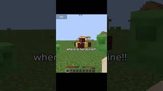 Summoning herobrine gone wrong💀.... minecraft meme#shorts#meme#minecraft