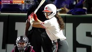 Clemson softball's Alia Logoleo hits home run vs. South Carolina