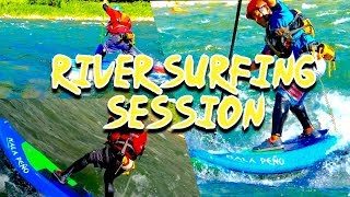 2018 R-LABO RIVER SURFING SESSION　リバーSUP sup standupppadlle スタンドアップパドル リバーサーフィン