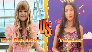 Kids Diana Show VS Txunamy (Familia Diamond) Transformation 👑 New Stars From Baby To 2023