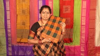 Cozy \u0026 Conventional Cotton Sarees @ Samprada | Traditional South Indian Checks |  Sari \u0026 Blouse