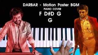 DARBAR - Motion Poster MASS BGM Piano Cover WITH FULL NOTES | AJ Shangarjan