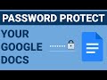 How to password protect your Google Docs