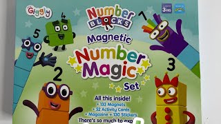 Unboxing Numberblocks …. Magnetic number magic  play set!!! 🥰