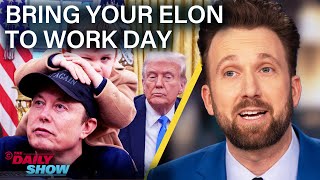 Elon Musk Crashes the Oval Office To Talk DOGE \u0026 Trump Pushes Gaza Takeover | The Daily Show