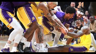 LeBron James Turns Stephen Curry and Hits 5 Threes in a Row Los Angeles Lakers vs San Antonio Spurs