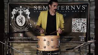 Lorenzo Cappelletti on Sempiternus snare drum performing Delécluse étude 6