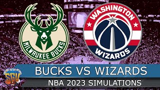 Milwaukee Bucks vs Washington Wizards NBA 1/3/2023 Full Game Highlights (NBA 2K23 Sim)