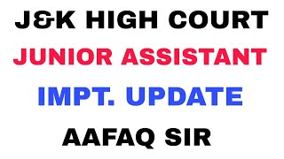 Jr. ASSISTANT JK HIGH COURT UPDATE - EXAM DATE / WHAT NEXT / STRATEGY / FREE TESTS / SPECIAL OFFER