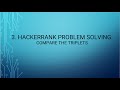 3. HackerRank Problem Solving: Compare the Triplets