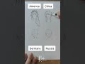 girl america vs china vs germany vs russia how to draw anime hair different countries howtodraw